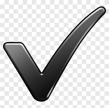 Black Check Mark Icon PNG