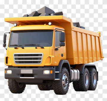 3D Dump Truck PNG
