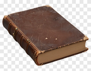 Old Leather Bound Book PNG