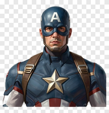 Superhero Character In A Blue Costume With Star Emblem PNG