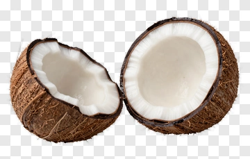 Coconut Half With Edible Flesh PNG