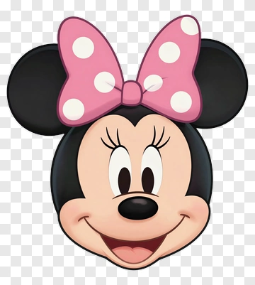 Minnie Mouse Cartoon Character Face PNG