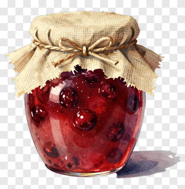 Jar Of Red Berry Jam PNG