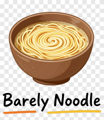 Bowl Of Barely Noodle Soup PNG