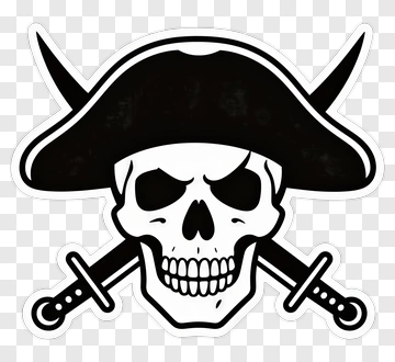 Pirate Skull And Crossbones PNG