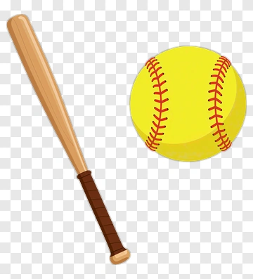 Baseball Bat And Ball PNG