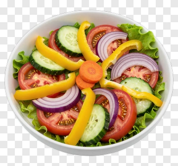 Colorful Salad With Fresh Vegetables PNG