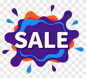 Colorful Sale Announcement PNG