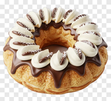 Chocolate Frosted Donut PNG