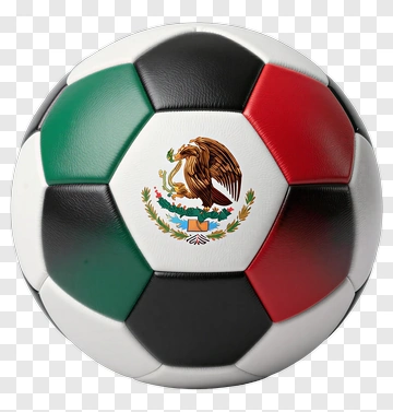 Soccer Ball With Mexican Flag Design PNG