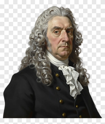 Portrait Of An Elderly Man With Curly Hair PNG