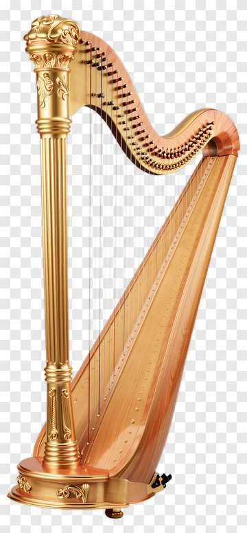 Golden Harp PNG