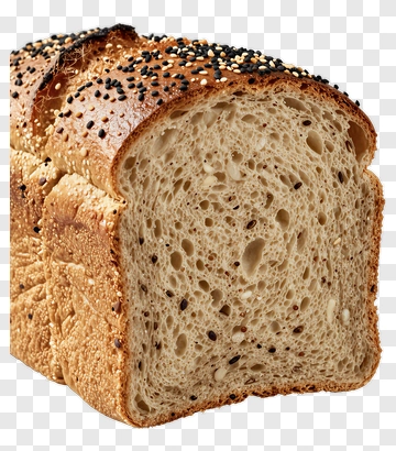 Sliced Whole Grain Bread With Seeds PNG