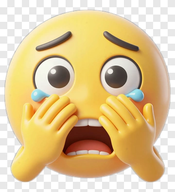 Crying Emoji With Hands On Face PNG