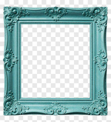 Vintage Ornate Picture Frame PNG