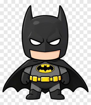 Cartoon Batman Character PNG