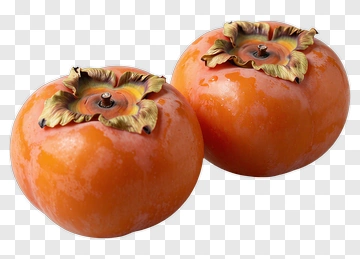 Persimmons On A White Background PNG