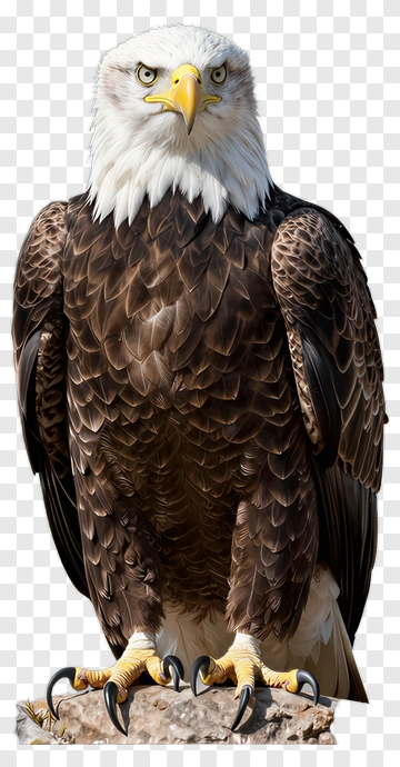 Bald Eagle Standing Proudly PNG
