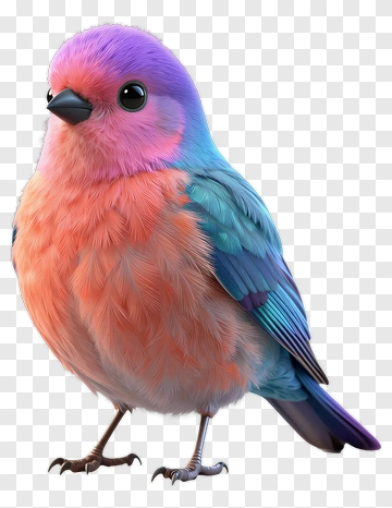 Colorful Bird With Vibrant Feathers PNG
