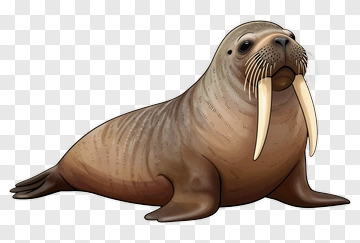 Cartoon Walrus PNG