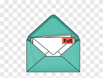 Envelope With Full Notification PNG