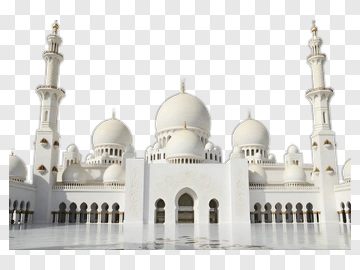 White Mosque With Minarets PNG