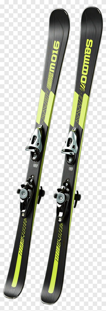 Ski Equipment With Bindings PNG