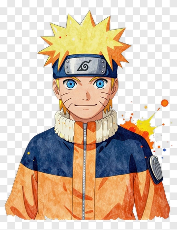 Naruto Uzumaki Character Illustration PNG