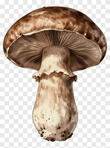 Brown Mushroom PNG
