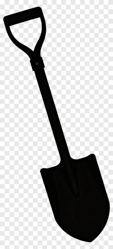 Black Shovel PNG