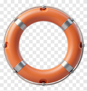 Orange Lifebuoy PNG