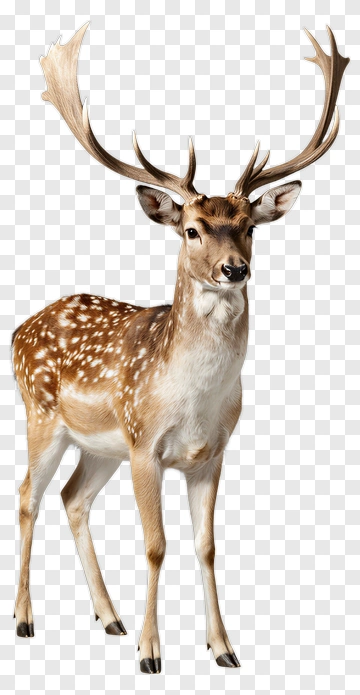 Fallow Deer With Antlers PNG