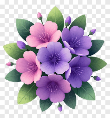 Colorful Flower Bouquet PNG