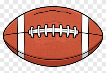 Cartoon American Football PNG
