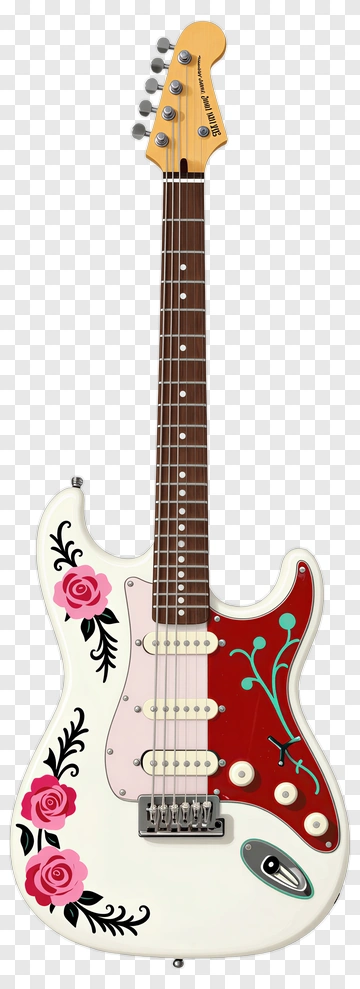 Decorative Electric Guitar PNG