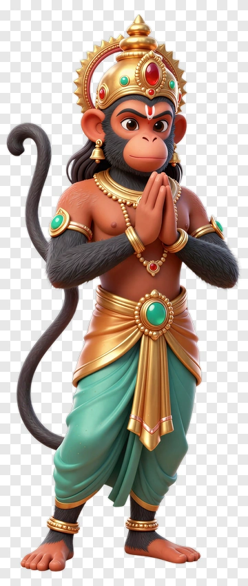 3D Monkey God Praying PNG
