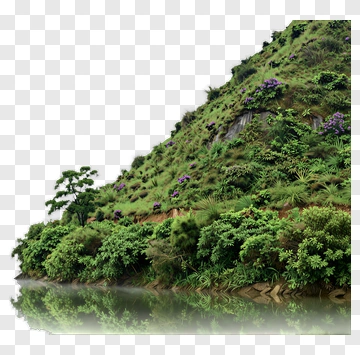 Mountain Landscape With Reflections In Water PNG