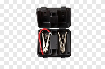Battery Jumper Cables In A Storage Case PNG