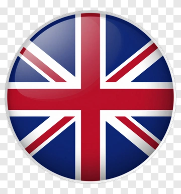 United Kingdom Flag Button PNG