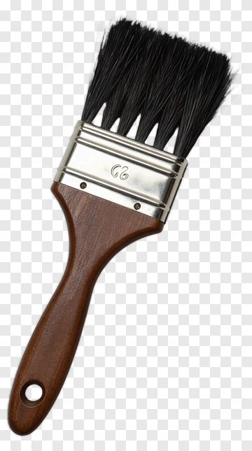 Paint Brush With Wooden Handle PNG
