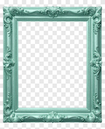 Vintage Ornate Picture Frame PNG