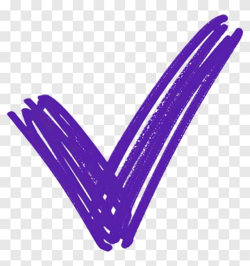 Purple Check Mark PNG