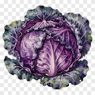 Purple Cabbage PNG
