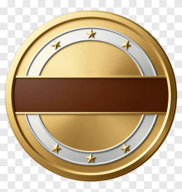 Gold Medal With Brown Ribbon PNG