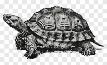Realistic Turtle Illustration PNG