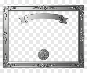 Silver Certificate Frame PNG