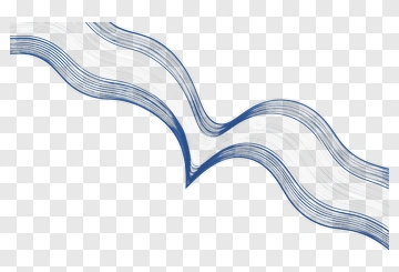Wavy Blue Lines Design PNG