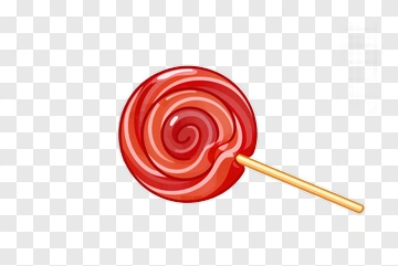 Colorful Lollipop With Swirl Design PNG