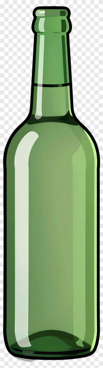 Green Bottle PNG
