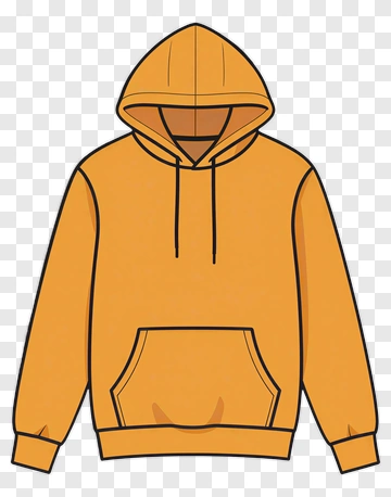 Orange Hoodie PNG